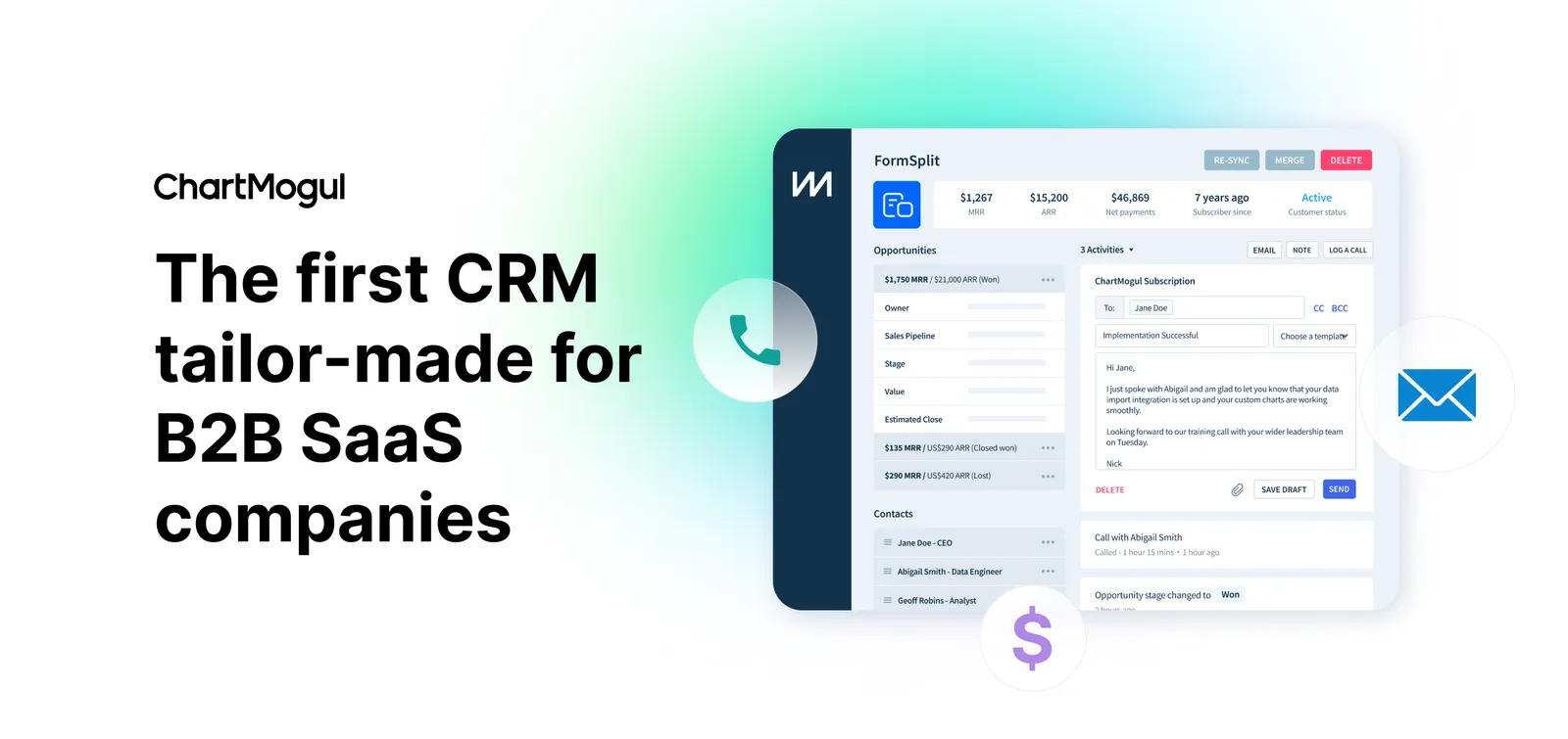 ChartMogul CRM for SaaS