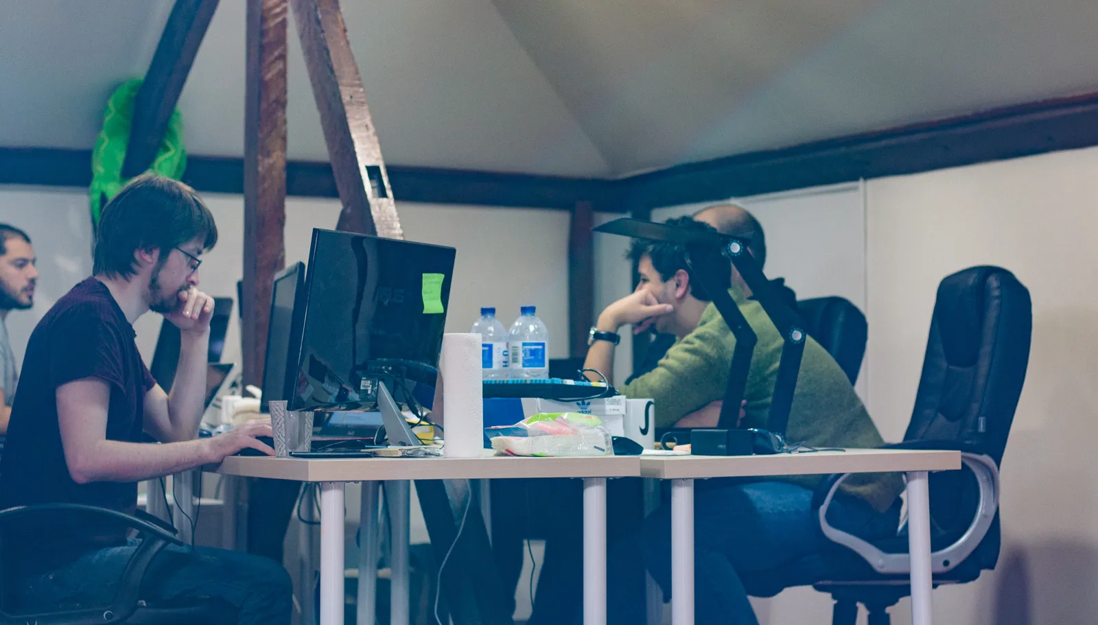 The Codacy dev team, hard at work.