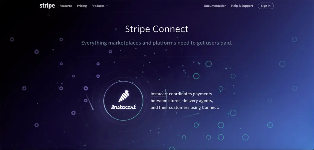 An example of Stripe’s dynamic, detailed — yet clean — design. A screenshot doesn’t do it justice. source: https://stripe.com/connect