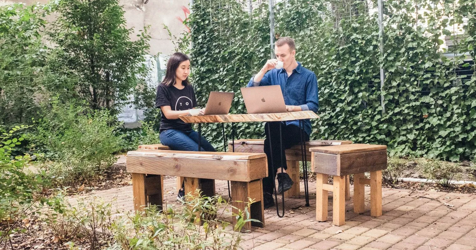 Canny Co-Founders Sarah Hum and Andrew Rasmussen have spent the majority of their time working remotely and travelling.