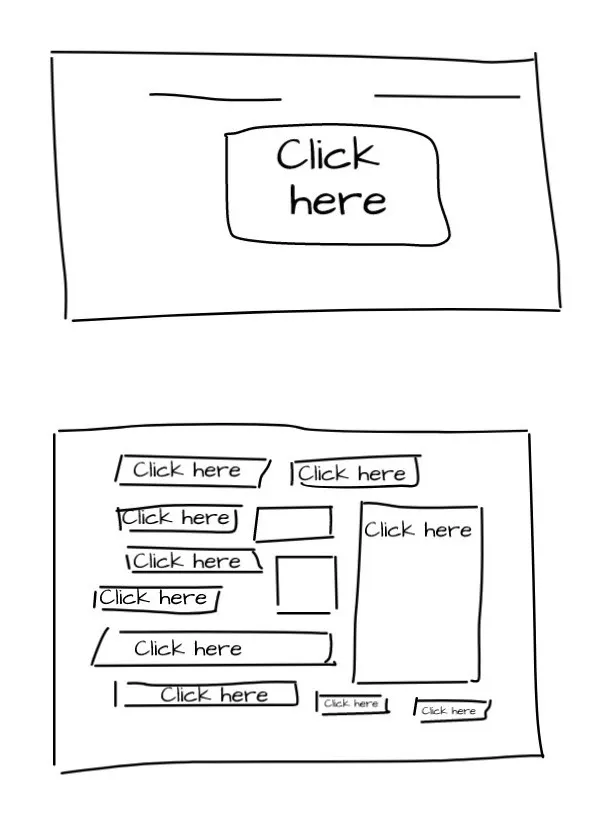 Every additional element adds friction for users.